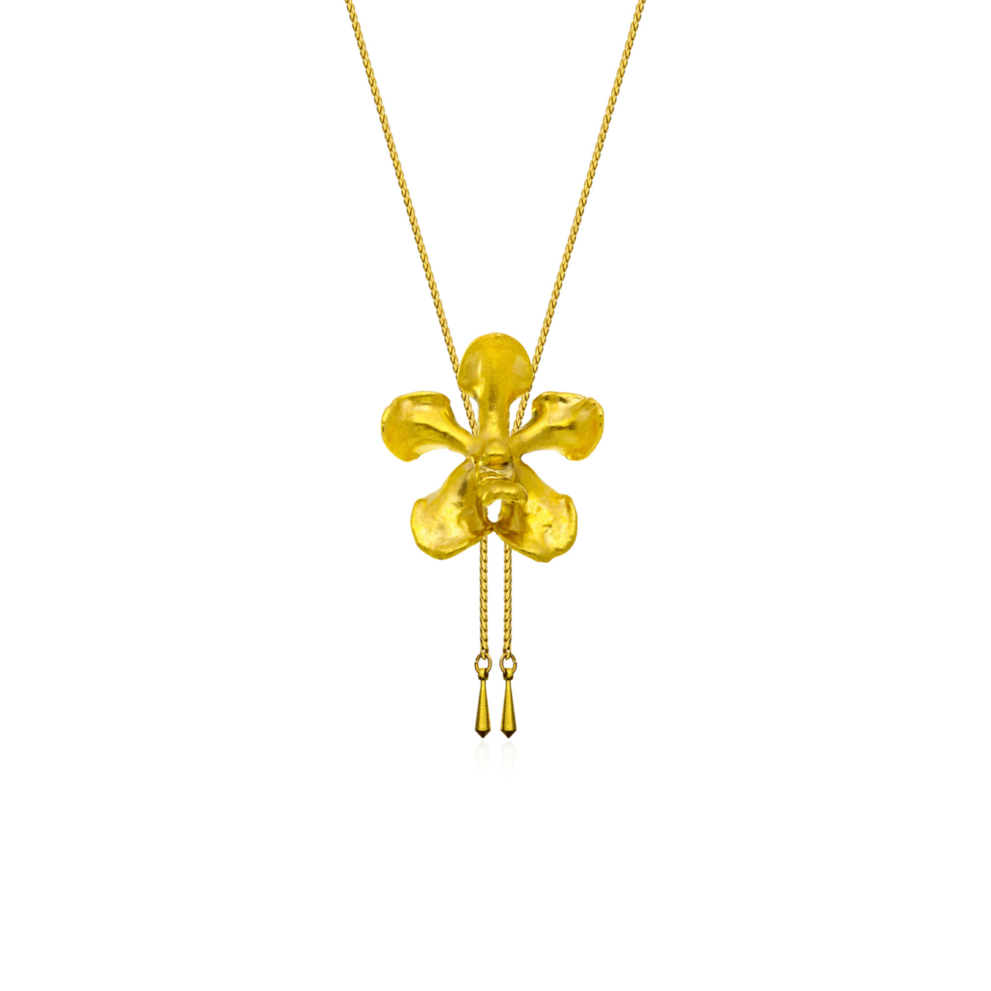 Kagawara Orchid Long Slider · ゴールド色 · ネックレス製品画像