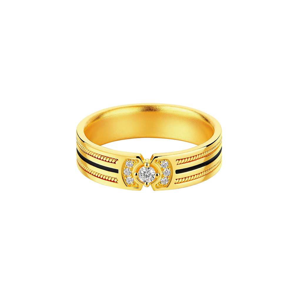Jingang · 石のない金のリング腕
